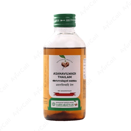 Vaidyaratnam Asanavilwadi Thailam (200 ML)
