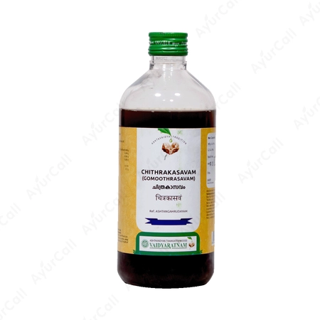 Vaidyaratnam Gomoothrasavam  (Chithrakasavam) (450 ML)