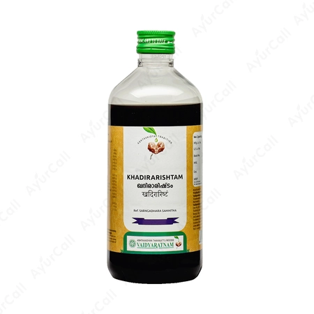 Vaidyaratnam Khadirarishtam (450 ML)