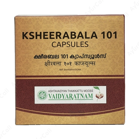 Vaidyaratnam Ksheerabala 101 Soft Gel Capsule (10 Nos)
