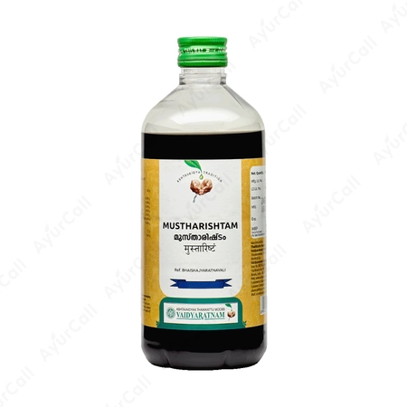 Vaidyaratnam Mustharishtam (450 ML)