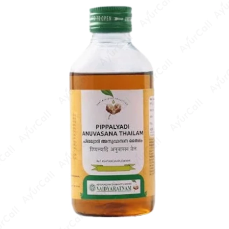 Vaidyaratnam Pippalyadi  Anuvasana Thailam (Pippalyadi  Thailam) (200 ML)