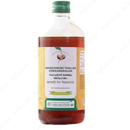 Vaidyaratnam Sahacharadi  Thailam Chikkanapakam (450 ML)