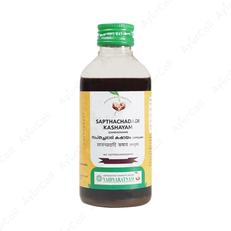 Vaidyaratnam Sapthachadadi Kashayam (Gandoosham) (200 ML)