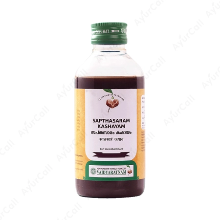 Vaidyaratnam Sapthasaram Kashayam (200 ML)