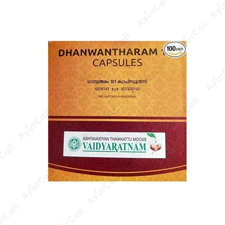 Vaidyaratnam Dhanwantharam  Softgel Capsule 101  (10 Nos)