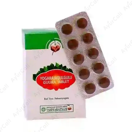 Vaidyaratnam Yogarajaguggulugulika (10 Nos)