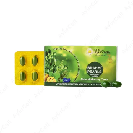 Kerala Ayurveda Brahmi Pearls  Capsule (40 Nos)