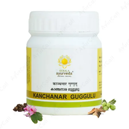 Kerala Ayurveda Kanchanaragulgulu Gulika  (60 Nos)