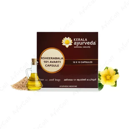 Kerala Ayurveda Ksheerabala 101 Avarti Capsule  (100 Nos)