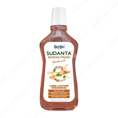 Sri Sri Sudanta Miswak Fresh Mouthwash  -250 ML