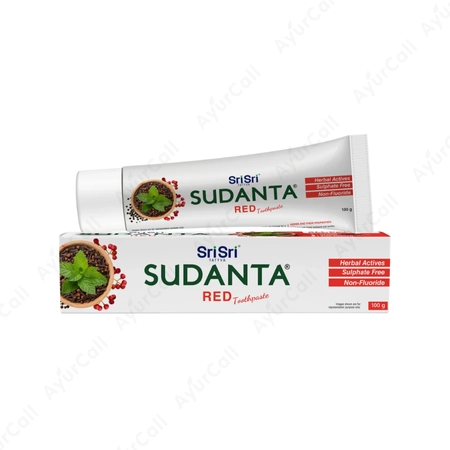 Sri Sri Sudanta Red Toothpaste  -100  GM