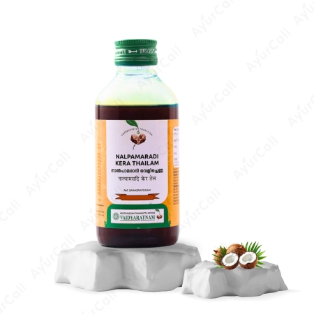 Vaidyaratnam Nalpamaradi  Kera Thailam (200 ML)